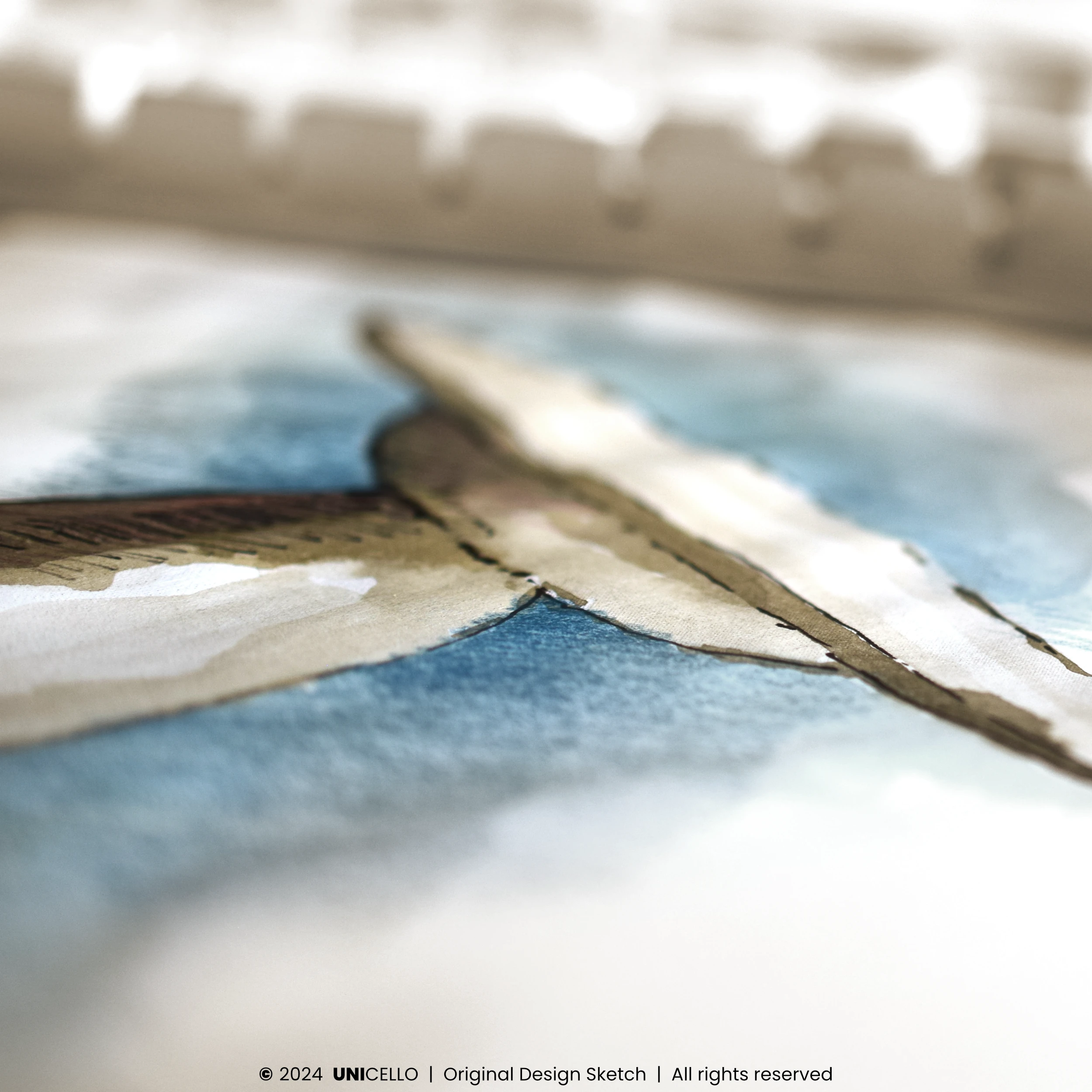 Studium formy stołu Morello &ndash; autorski projekt Atelier UNICELLO