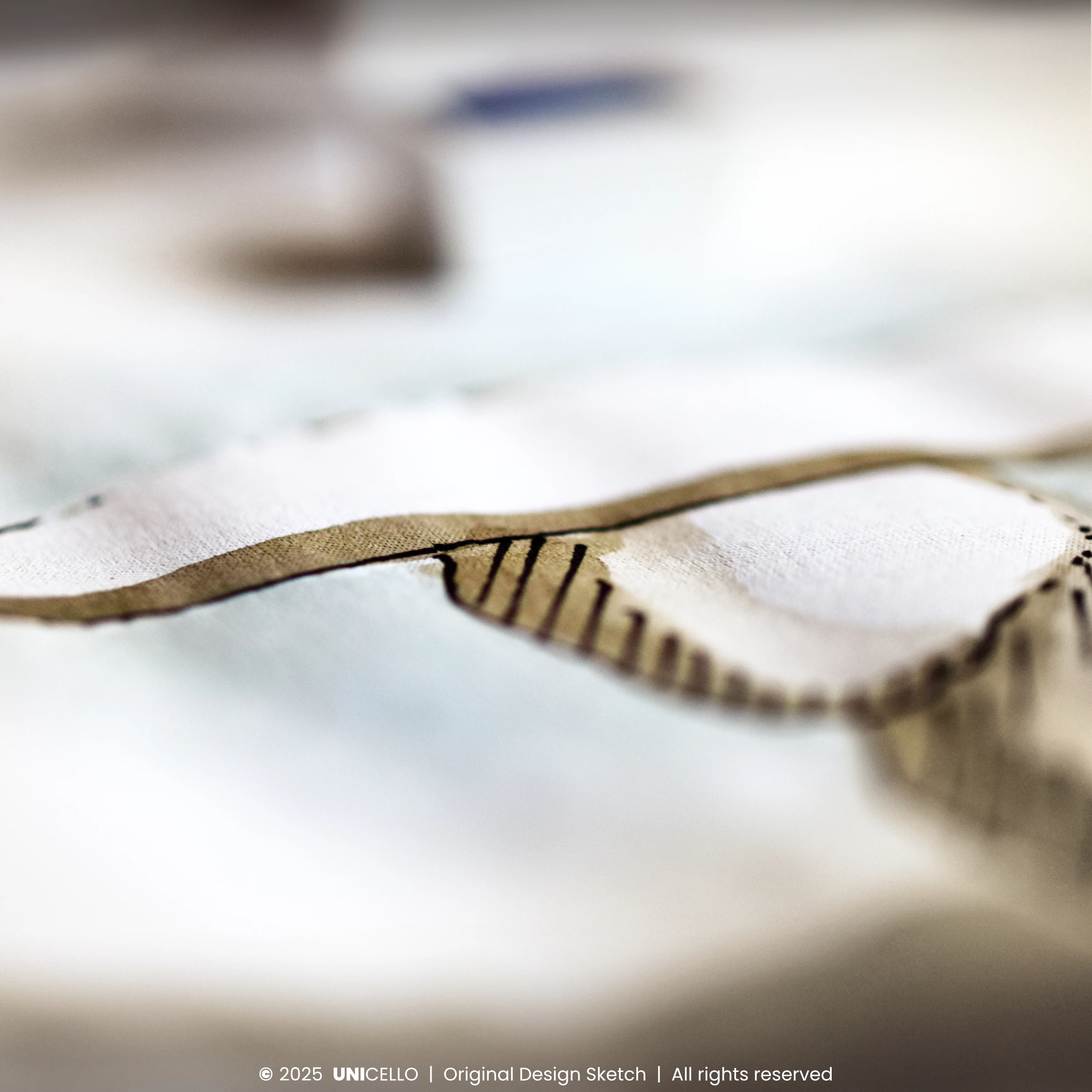 Studium formy stołu Terrano &ndash; autorski projekt Atelier UNICELLO