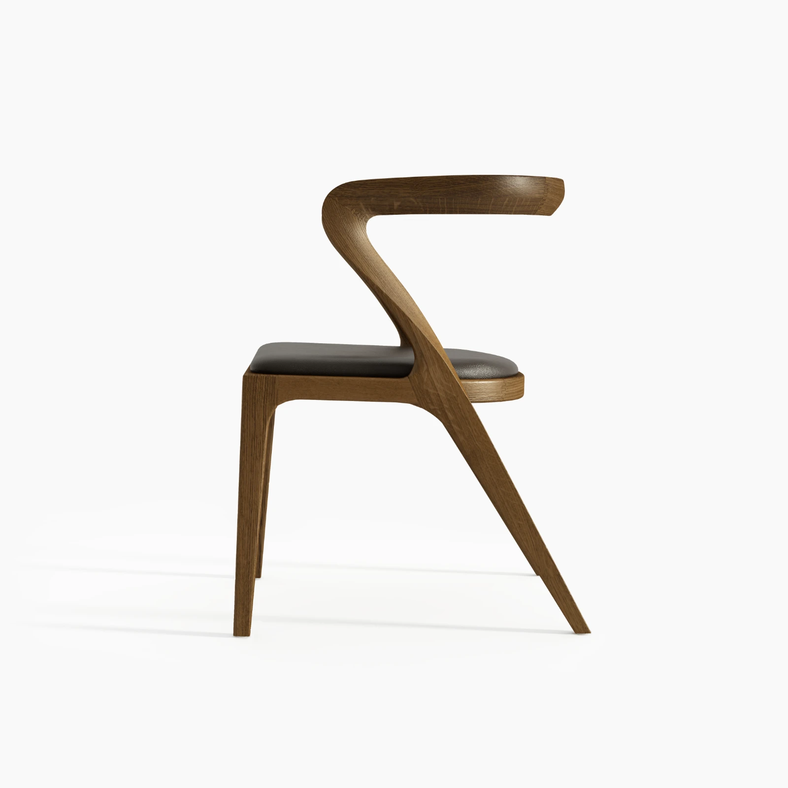 Krzesło z litego drewna