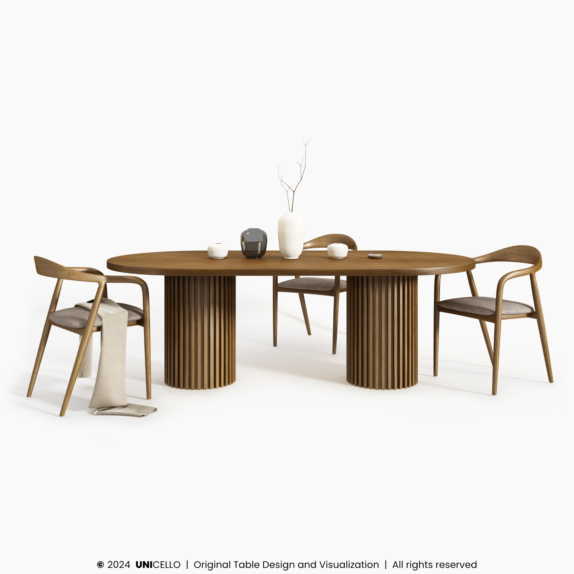 Kolekcja Fortezza, którą tworzy stół i dedykowane krzesła