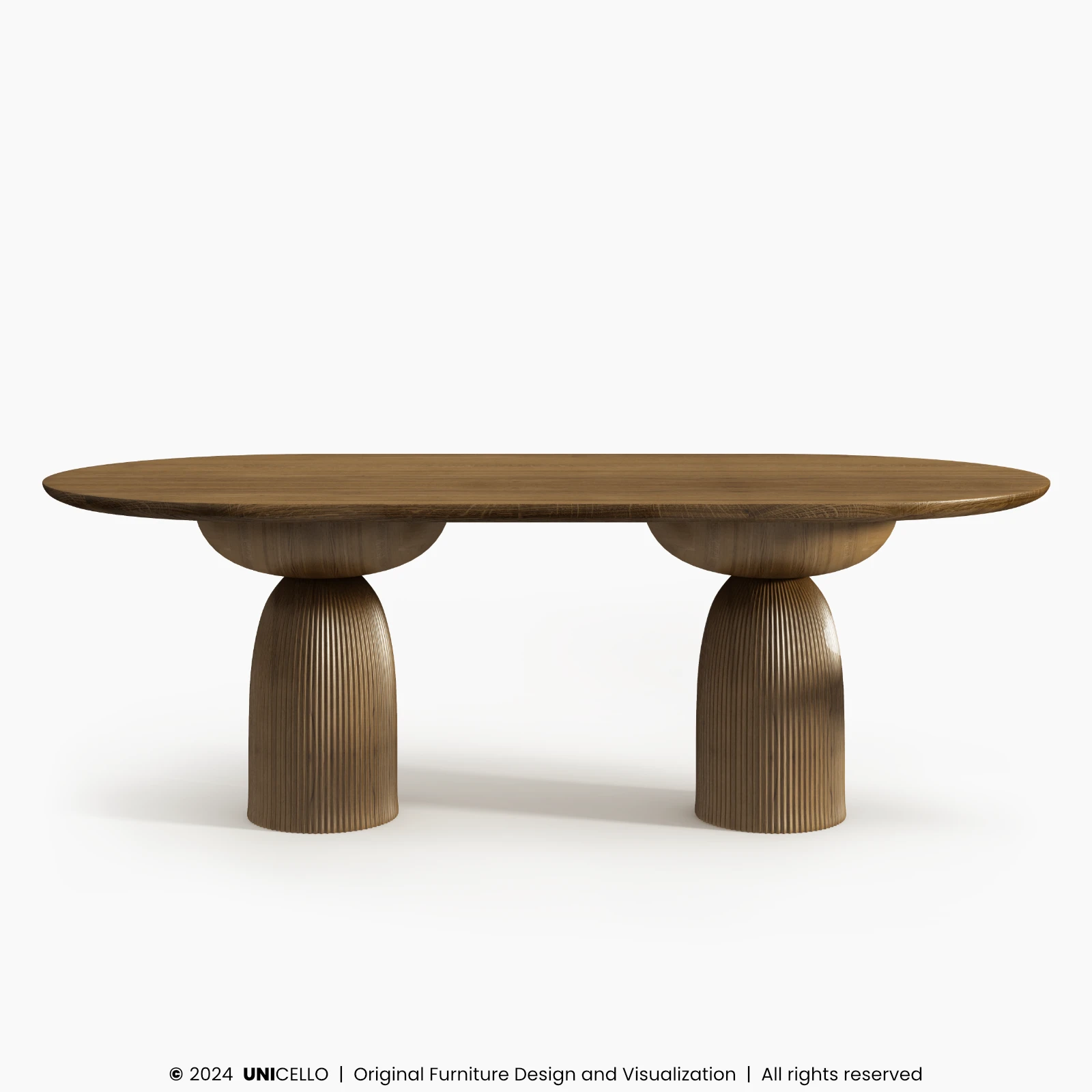 Stół z litego drewna dębowego