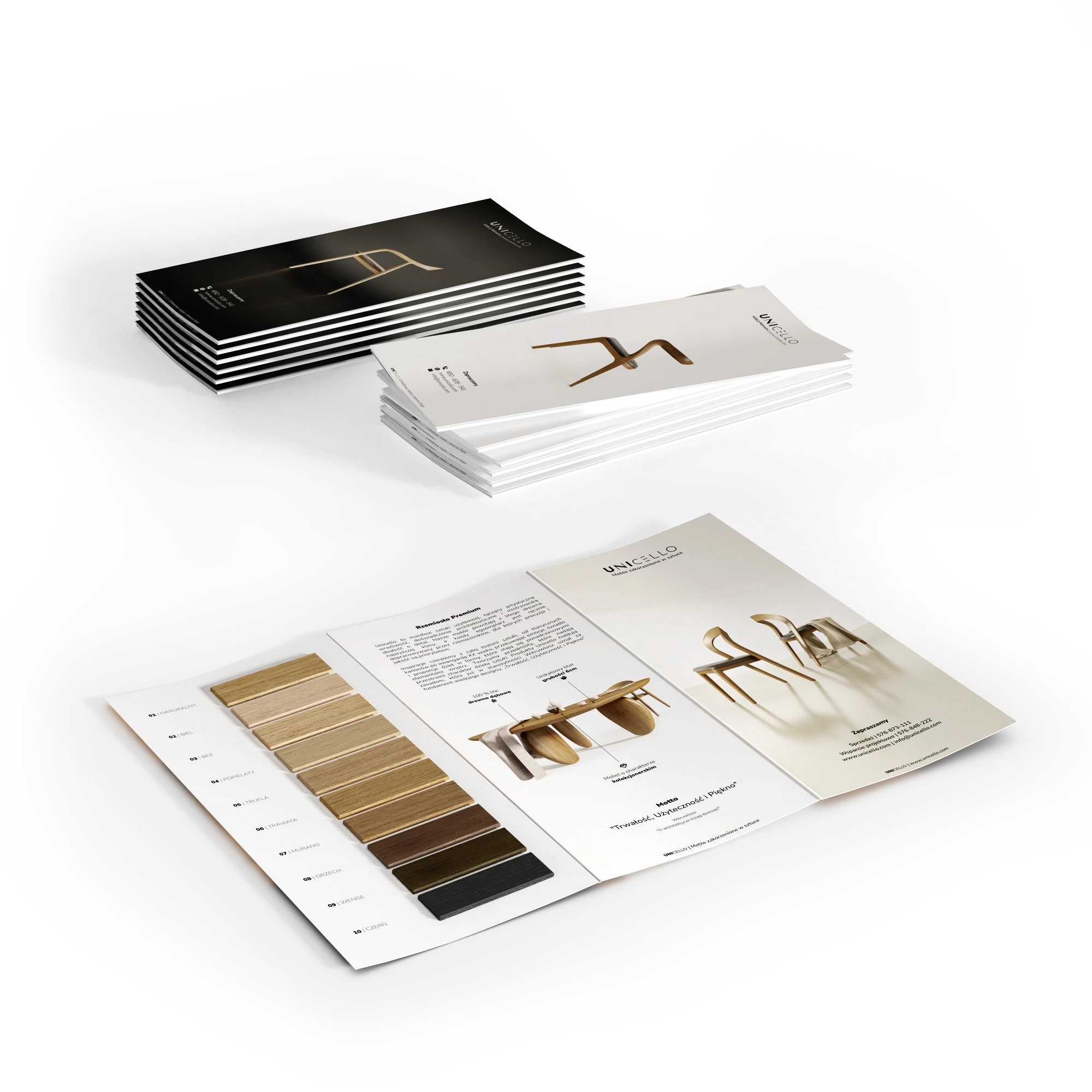 Próbki wybarwienia drewna